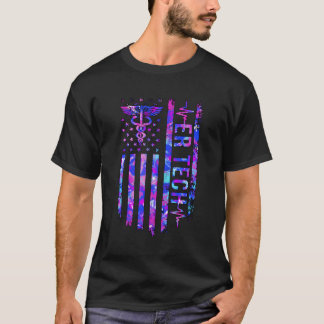 Er Tech US vlag Emergency Room Tech Emergency Tech T-shirt