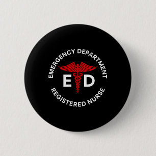 Er Verpleegkundige Noodafdeling Geregistreerde Ver Ronde Button 5,7 Cm