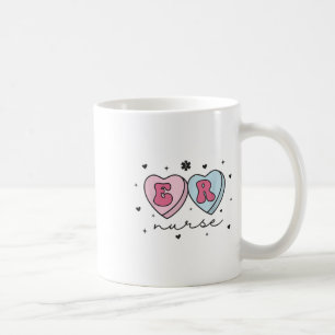 Er Verpleegkundige Valentijnsdag Hart Snoep Emerge Koffiemok