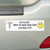 ER verpleegster Bumpersticker (Op auto)