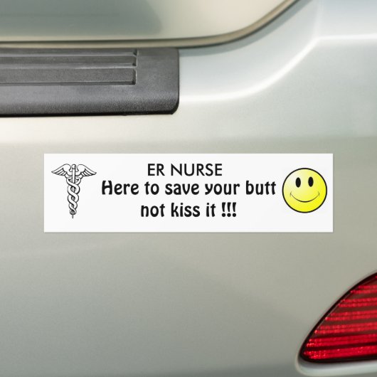 ER verpleegster Bumpersticker (Op auto)