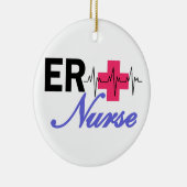 ER verpleegster Keramisch Ornament (Rechts)
