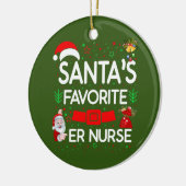 ER verpleegster Keramisch Ornament (Links)