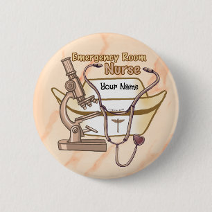 ER verpleegster Ronde Button 5,7 Cm