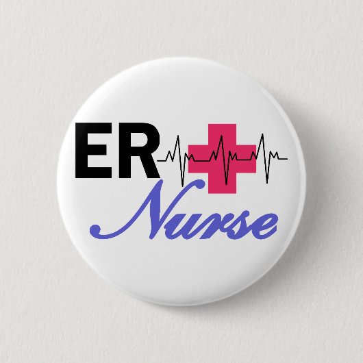 ER verpleegster Ronde Button 5,7 Cm (Voorkant)