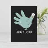 ER Verpleegster Turkije Gobble Squad ER Verpleegku Kaart (Staand voorkant)