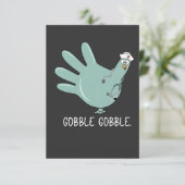 ER Verpleegster Turkije Gobble Squad ER Verpleegku Kaart (Staand voorkant)