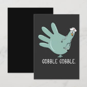 ER Verpleegster Turkije Gobble Squad ER Verpleegku Kaart (Voorkant / Achterkant)