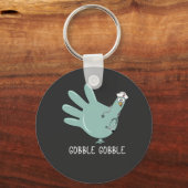 ER Verpleegster Turkije Gobble Squad ER Verpleegku Sleutelhanger (Voorkant)