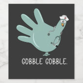 ER Verpleegster Turkije Gobble Squad ER Verpleegku Wijn Etiket (Enkel label)