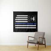 ER VERSE Amerikaanse vlag Verpleegster EMT verplee Wandkleed (In Situ (horizontaal))