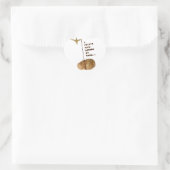 Er vloog een aardappel rond mijn kamer hart sticker (Tas)