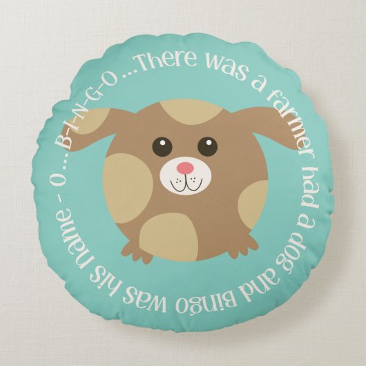 Er was een boer met een hond rond kussen (Voorkant)