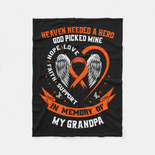 Er Was Een Held God Koos Mijn Opa Leukemie Herdenk Fleece Deken