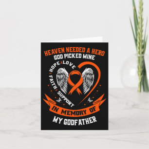 Er was een held nodig, God koos mijn peter leukemi Kaart