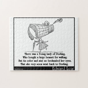 Er was een jongedame van Dorking Legpuzzel
