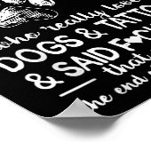 Er was een meisje dat echt dol was op honden en Ta Poster (Hoek)