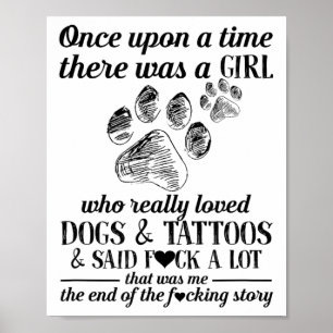 Er was een meisje dat echt dol was op honden en Ta Poster