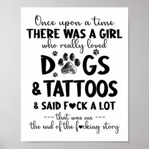 Er was een meisje dat echt dol was op honden en Ta Poster