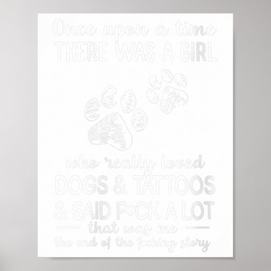 Er was een meisje dat echt van Honden hield en Poster (Voorkant)