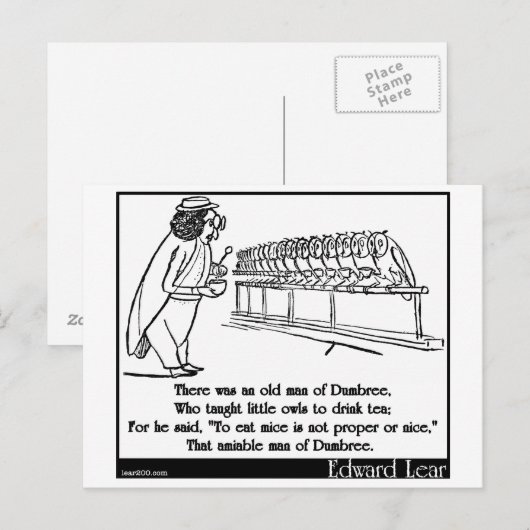 Er was een oud man Dumbree Briefkaart (Voorkant / Achterkant)