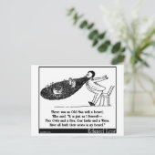 Er was een oud Man met een baard Briefkaart (Staand voorkant)