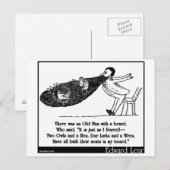 Er was een oud Man met een baard Briefkaart (Voorkant / Achterkant)
