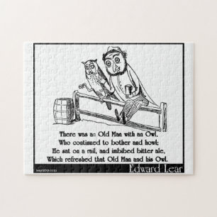 Er was een oud Man met een Owl Legpuzzel