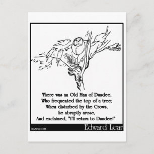 Er was een oud Man van Dundee Briefkaart