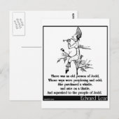 Er was een oud persoon van Jodd Briefkaart (Voorkant / Achterkant)