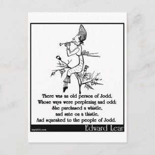 Er was een oud persoon van Jodd Briefkaart