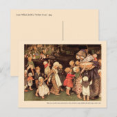 Er was een oud vrouwelijk verpleegster-ritme briefkaart (Voorkant / Achterkant)