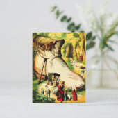 Er was een oude vrouw die in een hoefijzer woonde briefkaart (Staand voorkant)