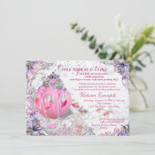 Er Was Eens Een Baby Shower Kaart (Staand voorkant)