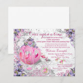 Er Was Eens Een Baby Shower Kaart (Voorkant / Achterkant)