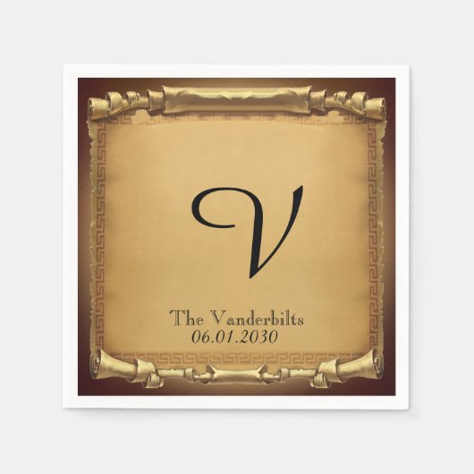 Er was eens een bruiloft servet (Voorkant)