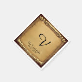 Er was eens een bruiloft servet (Hoek)