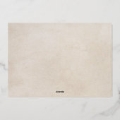 Er was eens een gouden boek Sprookje Bruiloft Folie Uitnodiging (Achterkant)