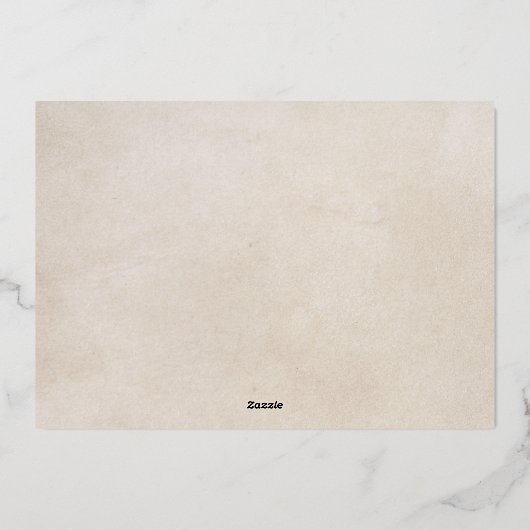 Er was eens een gouden boek Sprookje Bruiloft Folie Uitnodiging (Achterkant)