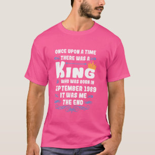 Er was eens een koning. september 1989 t-shirt