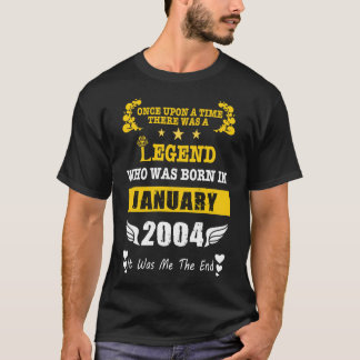 Er was eens een legende die geboren werd t-shirt