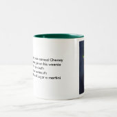 Er was eens een man genaamd CheneyW... Tweekleurige Koffiemok (Center)