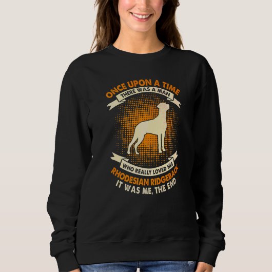 Er Was Eens Een Man Rhodesian Ridgeback Trui (Voorkant)