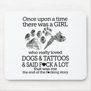 Er was eens een meisje dat van hond en thee hield muismat