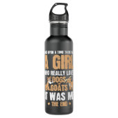 Er was eens een meisje dat van Honden hield. Waterfles (Voorkant)