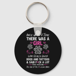 Er Was Eens Een Meisje En Een Hond Tatoeage Sleutelhanger