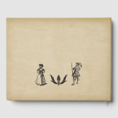 Er was eens een middeleeuws verouderde scroll wax gastenboek (Achterkant)