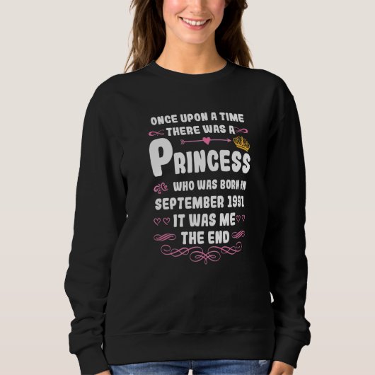 Er was eens een prinses 19 september trui (Voorkant)