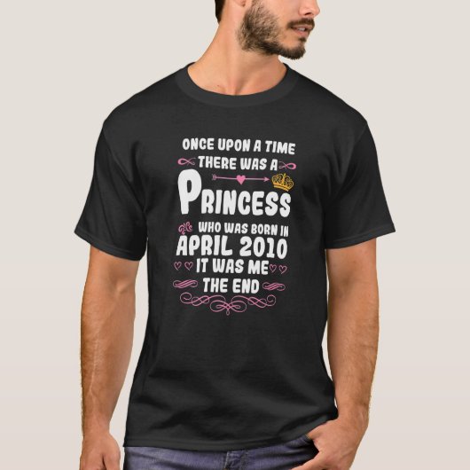 Er was eens een prinses April 2010 B T-shirt (Voorkant)