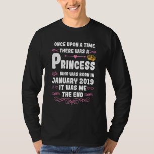 Er was eens een prinses januari 2019 t-shirt